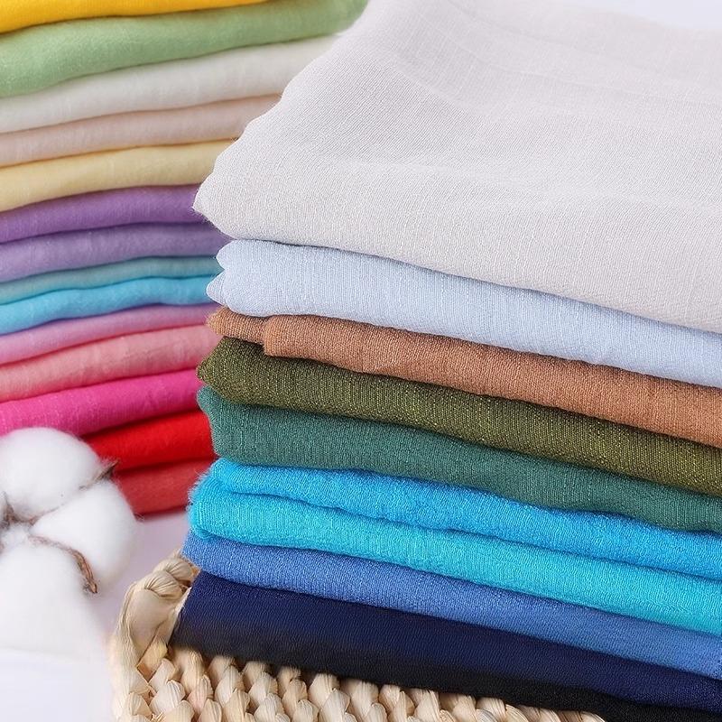 100/300/500cm Cotton Linen Fabric Thin Breathable For DIY Sewing Dress Shirt Clothing Fabrics Curtain Tablecloths Material