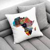 Africa Map ART Throw Pillow Case For 50x50cm 40x40cm 55x55cm 45x45cm 30x30cm Square Bedroom Pillowcase Cover