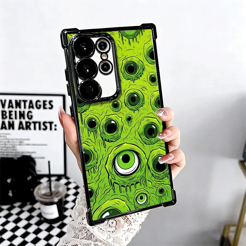 Horror Zombie Skeleton Green Soft Phone Case For Samsung Galaxy S26 Ultra S25 Edge S24 FE S23 Plus S22 S21 + S20 Plating Anti-Fa
