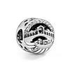 Plata S925 Gran Bretaña España Dominio Brasileño Bandera Nacional Colgante Cuentas de Edificio Ajuste Pulsera Accesorios de Joyería Encanto
