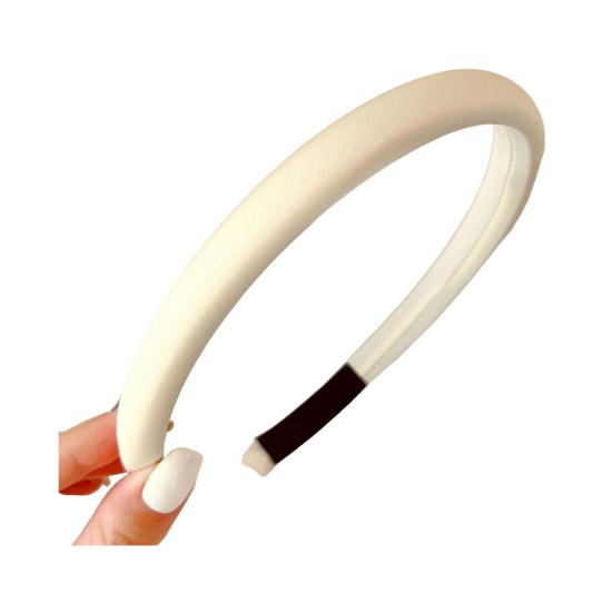 Women Headband Candy Color Sponge Filling Elastic Fit Hair Hoop Daily Commuting School Hair Accessory