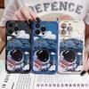 Applicable To iPhone16 Astronaut Mobile Phone Case 15PROMAX Cartoon Painted Apple 14 Side Pattern Case