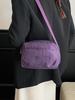 Korean Style Nylon Crossbody Bag With Grid Pattern For Casual Daily Use