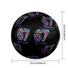 Six and Seventeen Indoor Soccer Ball Colorful Machine Stitched PVC Size 5 Team Training Competition Ready Durable High-Bounce Cool Sports Gift