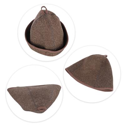 Atmungsaktive Sauna-Kappe Hitzebeständige Duschhaube 3 mm Dickes Material Verhindert Trockenheit Farbecht Für Sauna