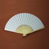 Pack of 10 Chinese Plain Paper Fan for Art Calligraphy and Decorations White Handheld Folding Fan Wedding Parties Decors
