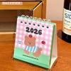 1Pcs Cartoon Portable Coil Monthly Calendar Planner 2026 Horse Year Mini Desk Calendar Office And Home Decor  Year'S Present