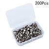 200 Pezzi Fermacarte a Due Punte Galvanizzati Borchie Metalliche Dorate per Artigianato Scrapbooking Fai da Te Ufficio Fermacarte a Borchia