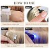 UV Curing Glue for UV Lamp Hair Extensions 30g UV Hair Glue Fast Curing Hair Adhesive Invisible Extension System UV Hair Extension Glue