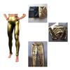 Glänzende Stretch Sexy Wet-Look Metallic Disco Tanz Yoga Entspannte Skinny Slim Fit Tanzbekleidung und Nachtclub Kleidung [Getrays] Damen Leggings, Hohe Taille