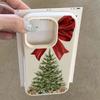 Bows Christmas Tree Phone Case, Suitable for iPhone 17, 16, 15, Plus, Pro, Max Series Phones - Ideal for Use As a Gift