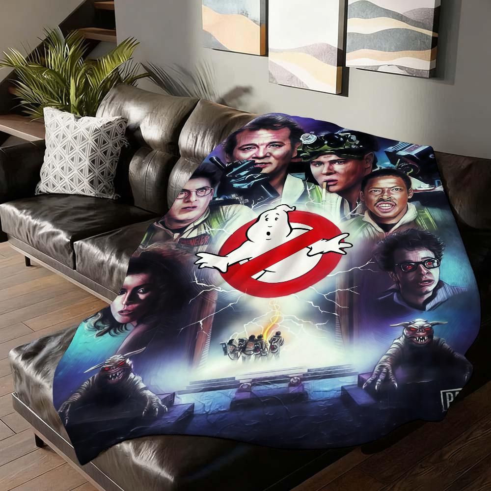 Horror Movie G-ghostBusterS Blanket For Sofa Office Bed Plane Travel Sleep Read Relax Camping Soft And Warm