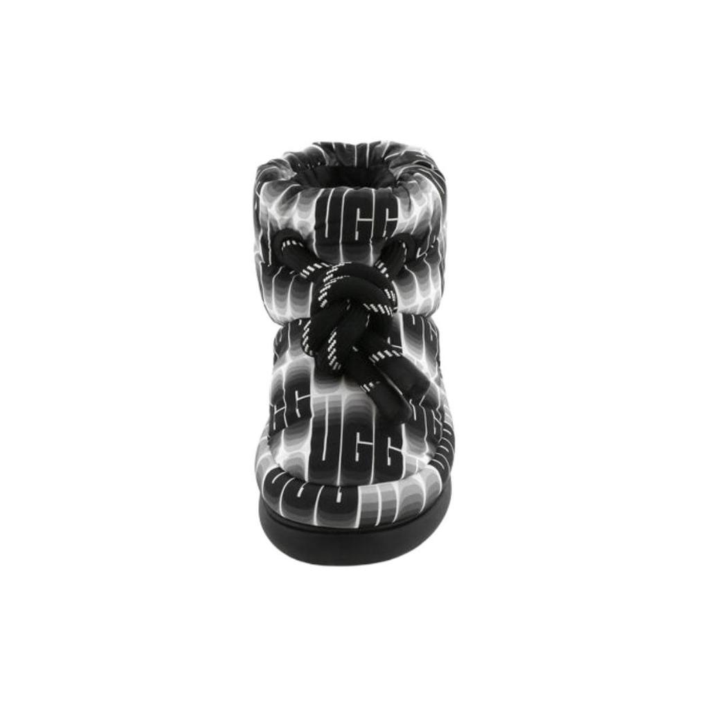 UGG  Classic Maxi Wavelength Short Boot Black White Women Sneakers 1134610-BWHT