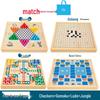 Multi-Board Game Set: Go-Moku, Checkers, Chinese Checkers, Chess, Animal Chess, Army Chess – Parent-Child Educational Toy