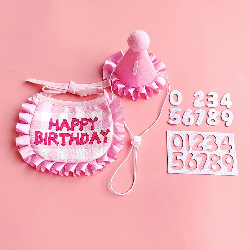 Dog Birthday Decoration Supplies Dog Supplies Pet Party Decoration Set Dog Birthday Hat Bow Tie