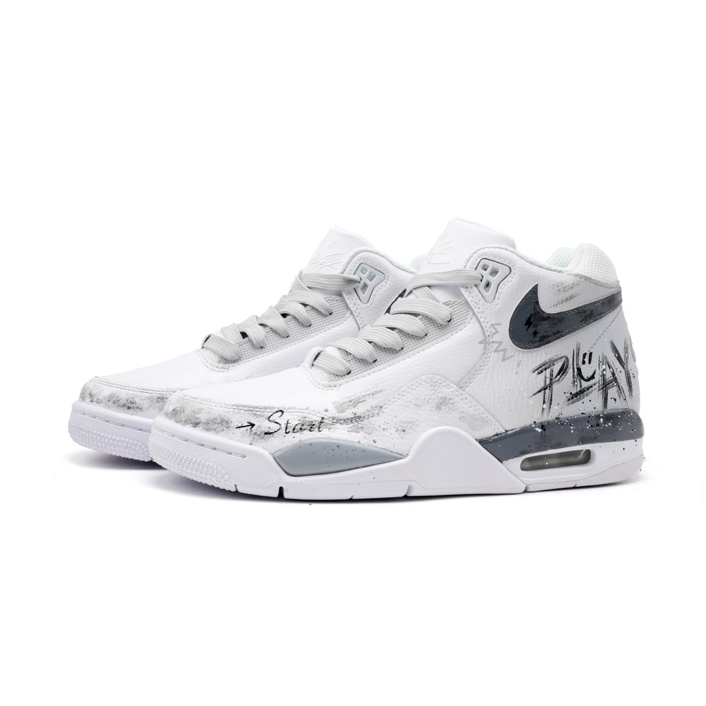 Nike Flight Legacy Old Film Development Abrasion Resistant Slip Resistant Abrasion Resistant Slip Resistant Mid top BQ4212-101(Team691-)