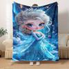 1pc Velvet Bedding Throw Blanket for Sofa Blanket, Gift, Home Decor, Winter Wonderland Pattern,