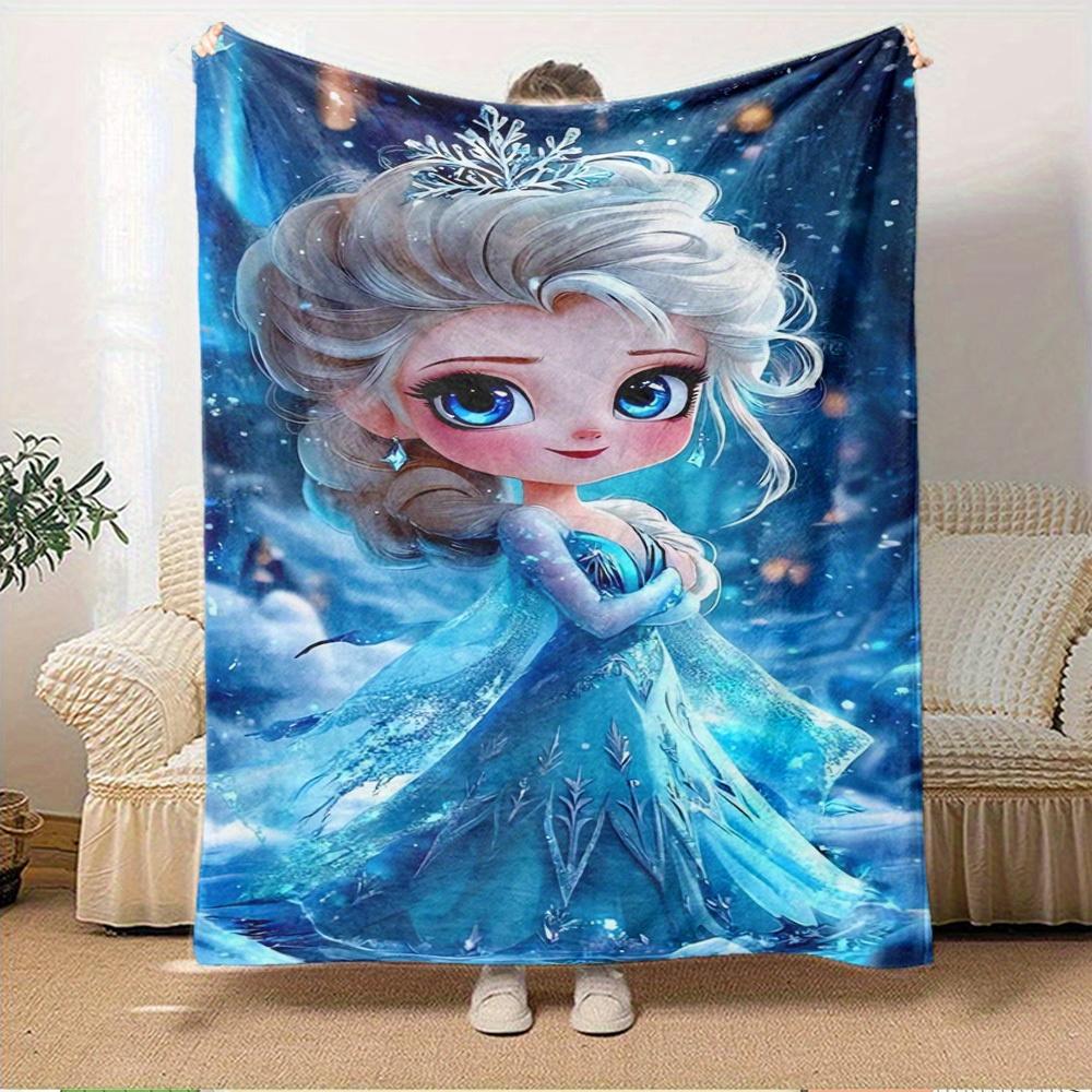 1pc Velvet Bedding Throw Blanket for Sofa Blanket, Gift, Home Decor, Winter Wonderland Pattern,
