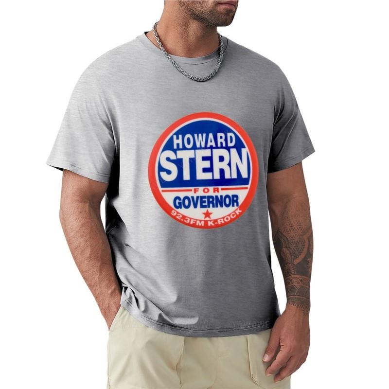 Howard Stern For Governor Tshirt Short Sleeve Tee Oversized T Shirt Anime Tshirt Tees Plain White T Shirts Unisex