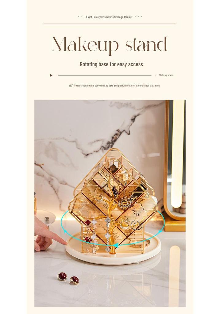 High-End Multi-Layer Makeup and Skincare Organizer
