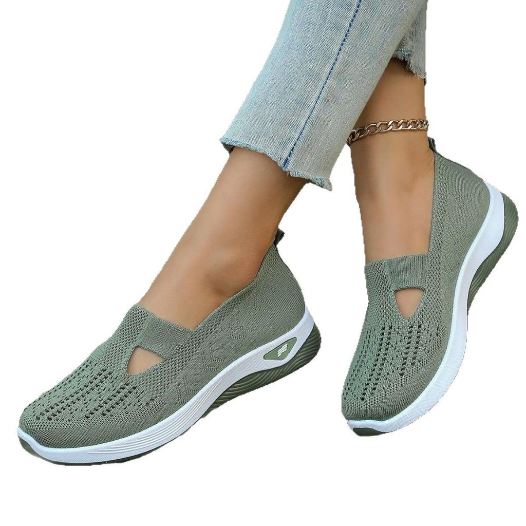 Soft sole comfortable non-slip hollow shoes summer non-slip breathable casual mesh shoes mesh shoes