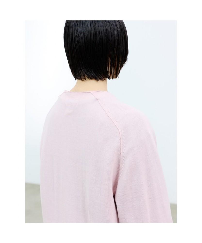 Saendeusaundeu (Unisex) Wool Blend V-Neck Sweater Pink