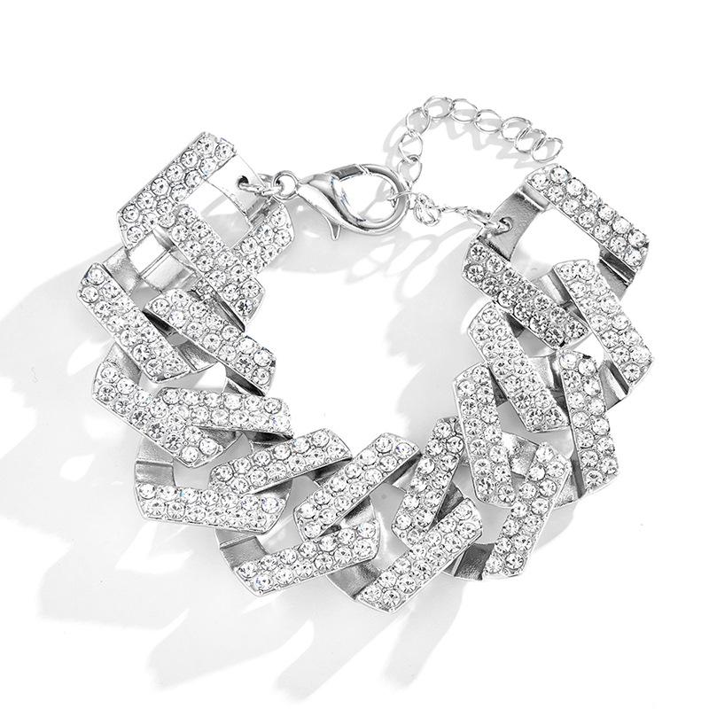 European & American Hip-Hop 30mm XL Cuban Chain Necklace - Thick, Retro, Full Diamond, Men's Trendy Accessory