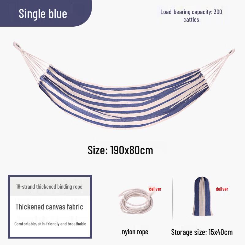Makizaza Single Canvas Hammock