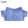 For 20cm Idol  Doll Clothes Accessories Striped Short Sleeve Cotton Stuffed Doll Shirt Top Blouse T-shirt Kids Toy Gift