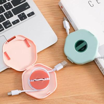 Multifunkční přenosný úložný box pro nabíječku lze otáčet se stojanem na mobilní telefon Datový kabel Vodotěsný dokončovací navíječ