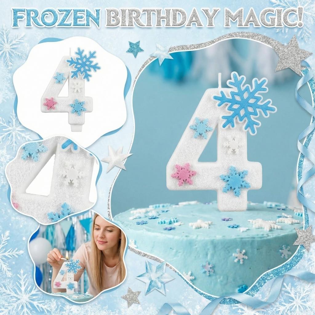 Fashion Cartoon Creative Birthday Candles Party Digital Candles
