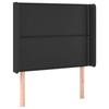 VidaXL Headboard with Ears Black 93x16x118-128 Cm Faux Leather3119518