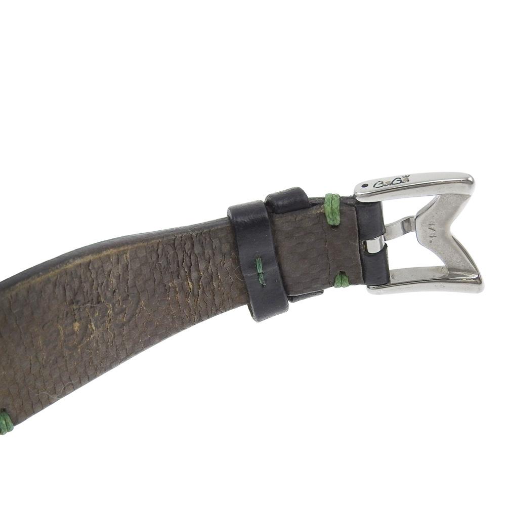 Gaga Milano Manure 48 Watches Las Vegas Stainless Steel/leather Hand Winding Analog display mens Used