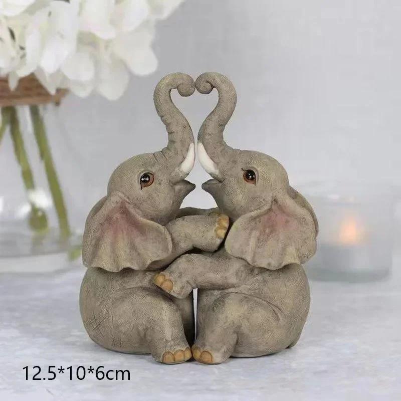 Style Tendance Nouvelle Décoration de Maison Éléphant Pieuvre Ornements en Résine Artisanat Moderne Simple Embellissements en Résine