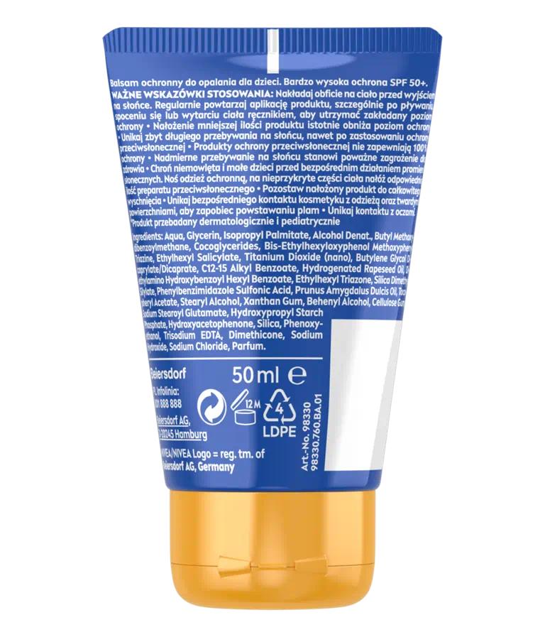 Nivea Protect & Care SPF50 tanning balm for children