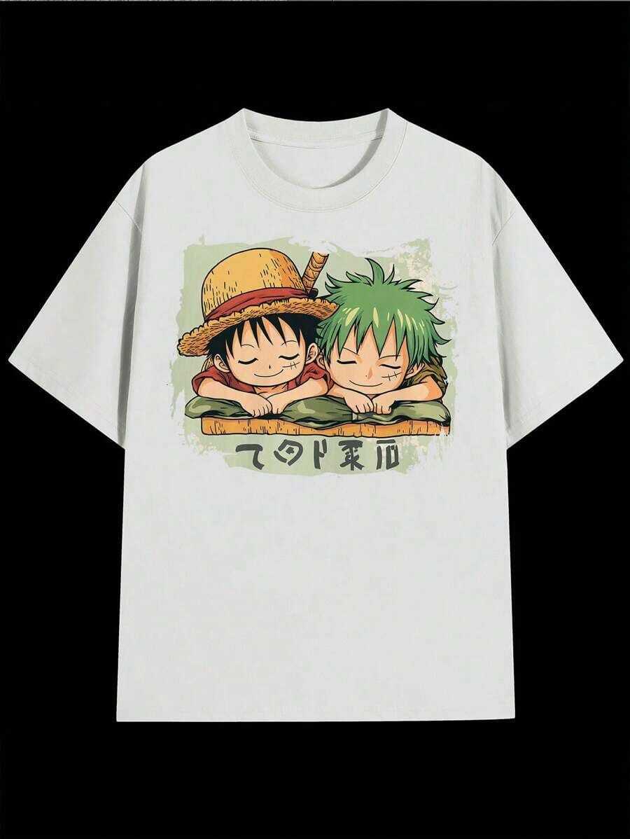 

Unisex T-shirts featuring two sleeping characters from the anime One Piece. L