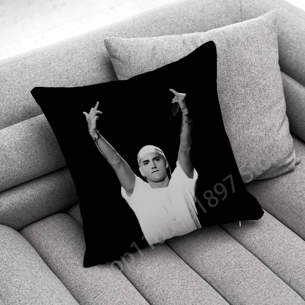 E-Eminem The Marshall Mathers LP STANS Throw Pillow Case For 30cm 40cm 45*45cm 50cm 55cm Square Sofa Pillowcase Shell