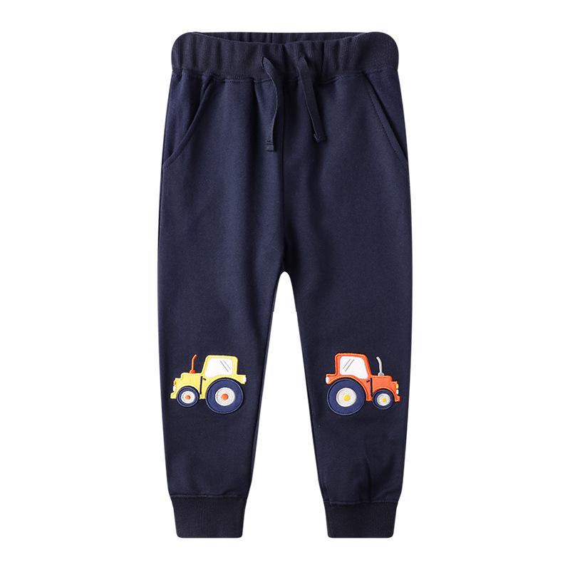 Kids' Loose Fit Cartoon Pants - Cozy Autumn Winter Wear for Boys
