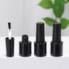 Nail Gel Bottle Empty Nail Polish Bottles Black Refillable Bottles With Brush For Travel Portable Cosmetic Containers 6/7/8/10Ml