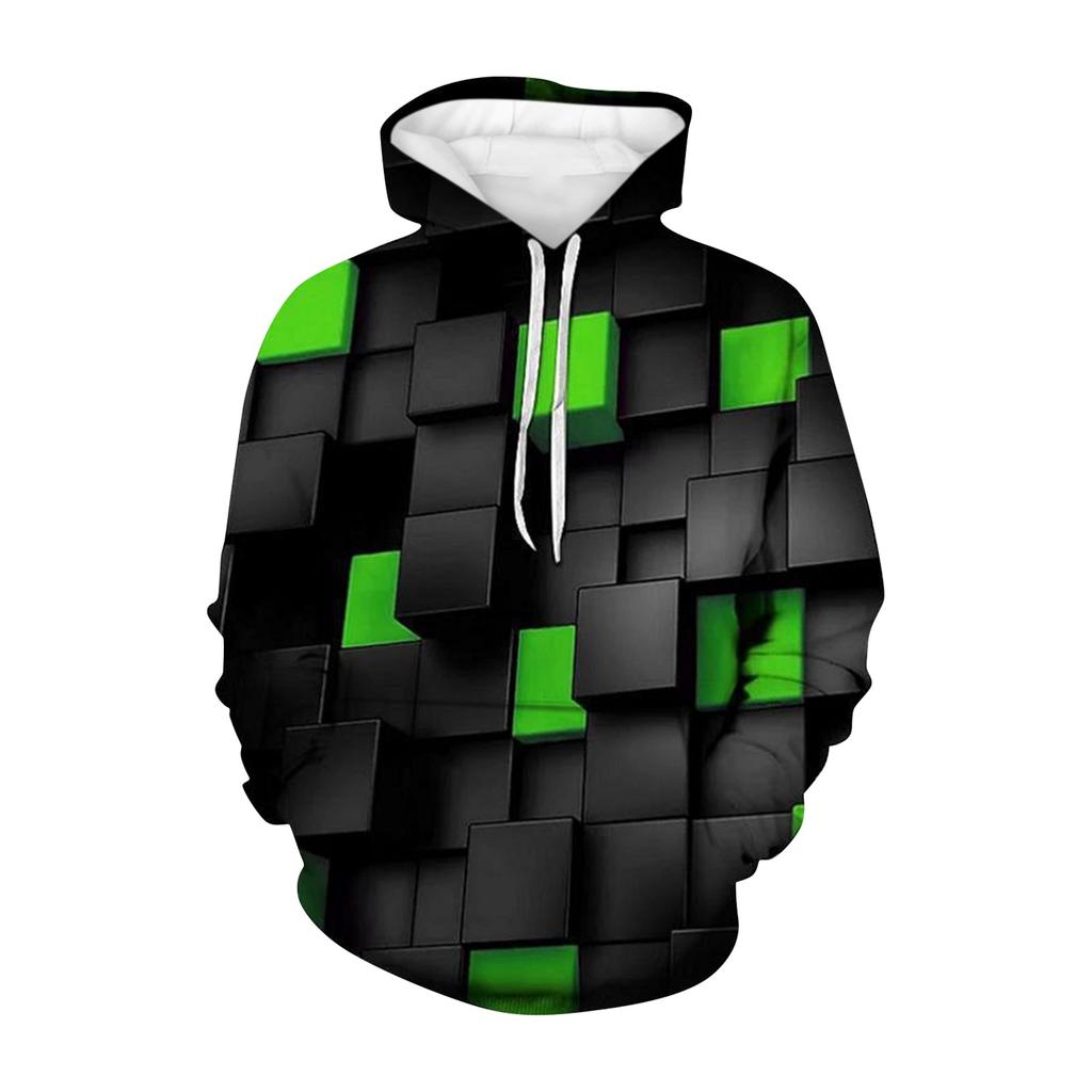 3D Sweater Vortex Print Long Sleeve Hoodie Men's Sportswear