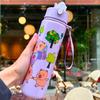 Capybara Water Bottle With Straw For Children To School 690 Ml