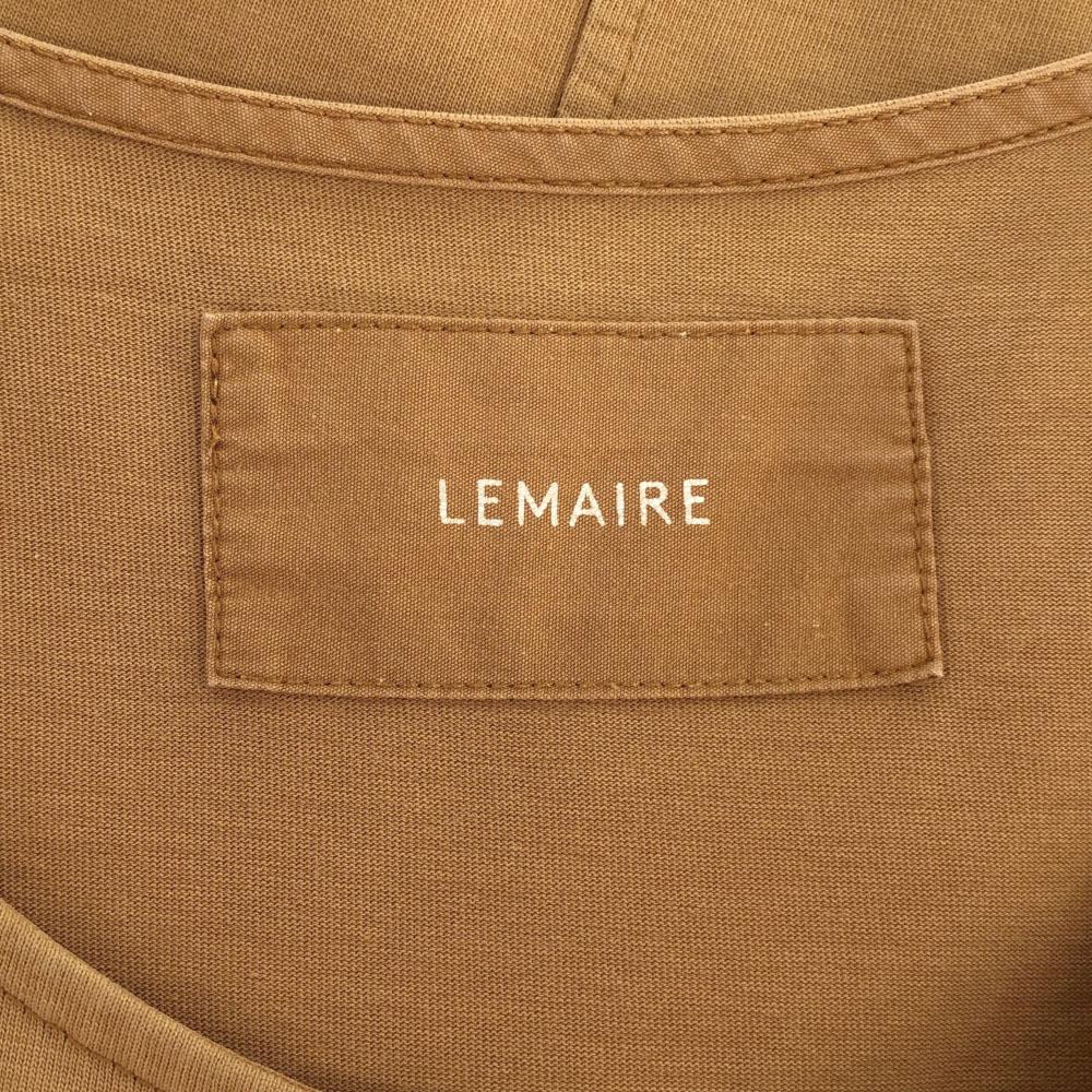 Lemaire Short Sleeve Long Dress Brown Side Pocket Women Used