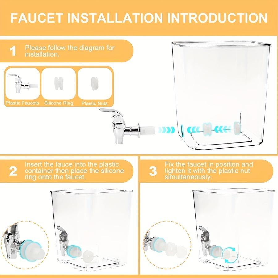 Wasmiddeldoseerder, Plastic Vloeibaar Wasmiddeldispenser met Kraan Wasverzachtercontainer Wasruimte Organizer
