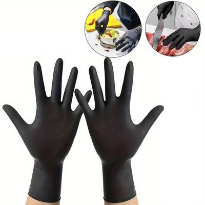 Mehrpack Einweg-Nitrilhandschuhe Langlebige PVC-Handschuhe für Zuhause, Nageldesign, Haarfärben, Malen & Haustierpflege, Reinigung, Größen S/M/L/XL