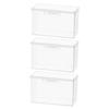 HOUDERCO 3-Piece Card Storage Box for Work, Poker, and Multiple Cards