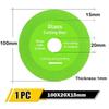 New 100X20X15mm Glass Cutting Disc 115X15X22.23mm Green Diamond Saw High Hardness Angle Grinder Ceramic Tile Jade