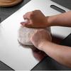 Stainless Steel Cutting Board Double Sided, Heavy Duty Food Grade Chopping Board with Non-Slip Base, Dishwasher Safe for Home