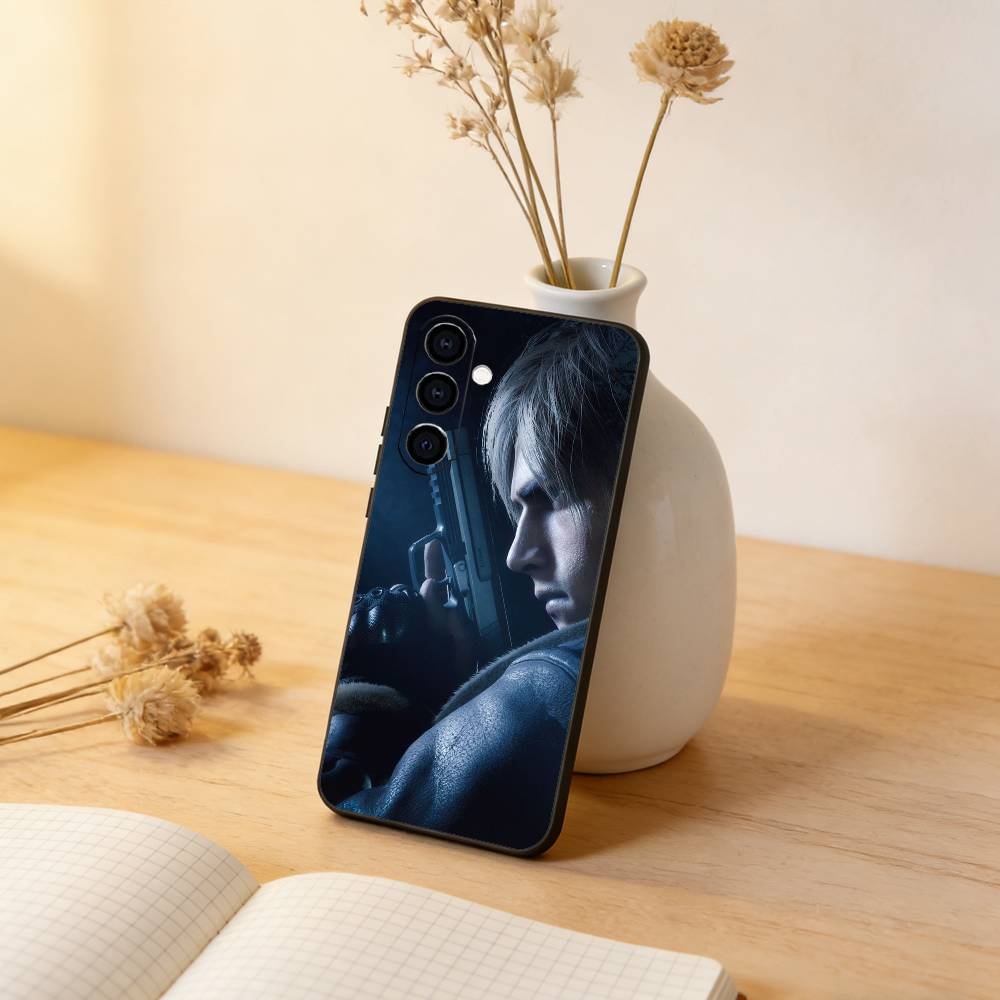 

Чехол для телефона Game Resident Evil Requiem Leon Черный Силиконовый Мягкий Для Samsung Galaxy A73,A72,A71,A70,A53,A52,A51 Samsung a53 5g