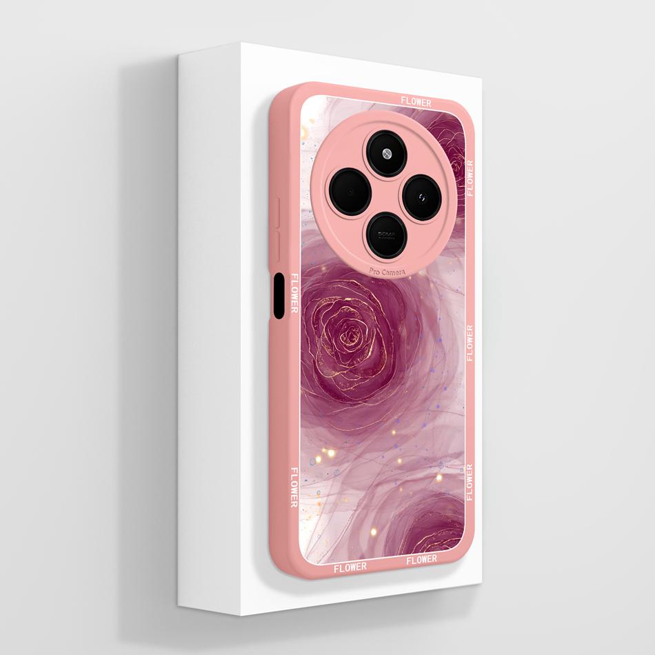 Per Custodia Telefono POCO C75 Carino Cuore Gatto Morbido Silicone Liquido Cover Posteriore Per Xiaomi Poco C 75 Protezione Completa Anti Caduta Funda Capa
