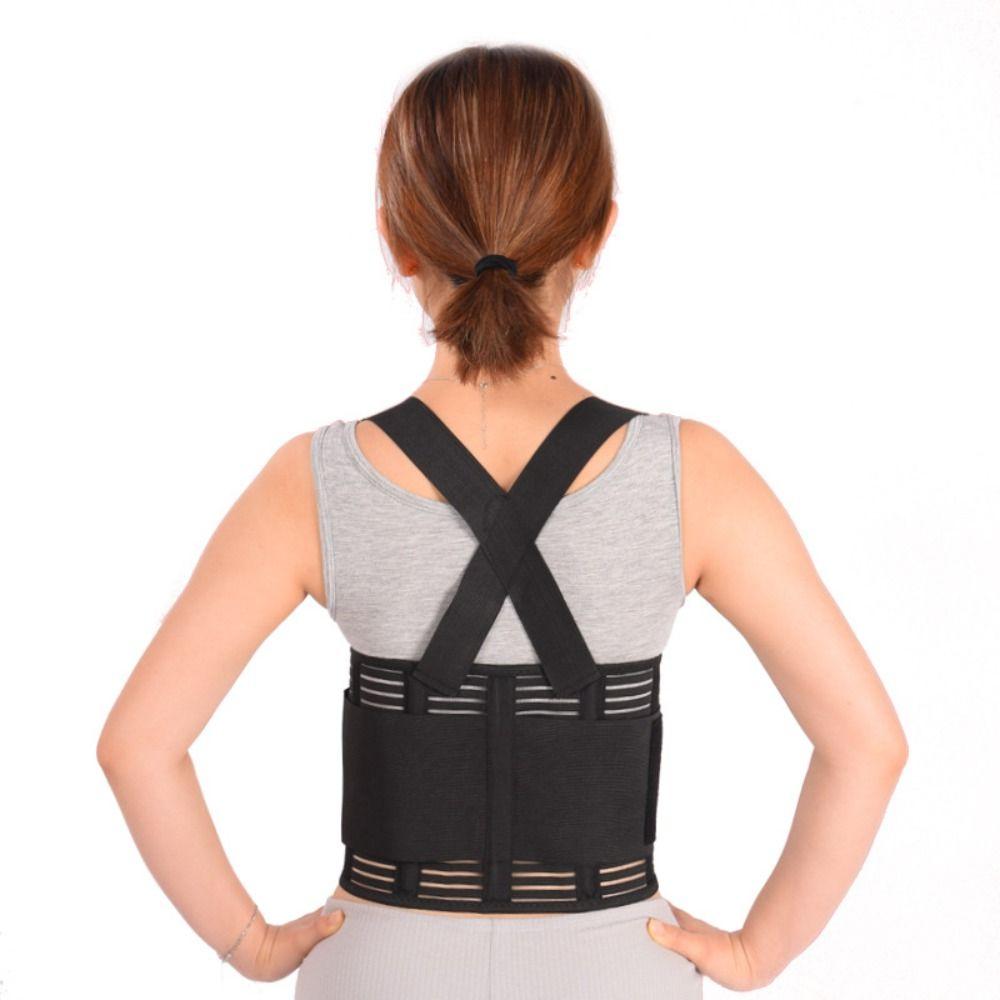 Shoulder Straps Work Brace Breathable Material Elastic Brace Lumbar Support Belt  Fitness Training